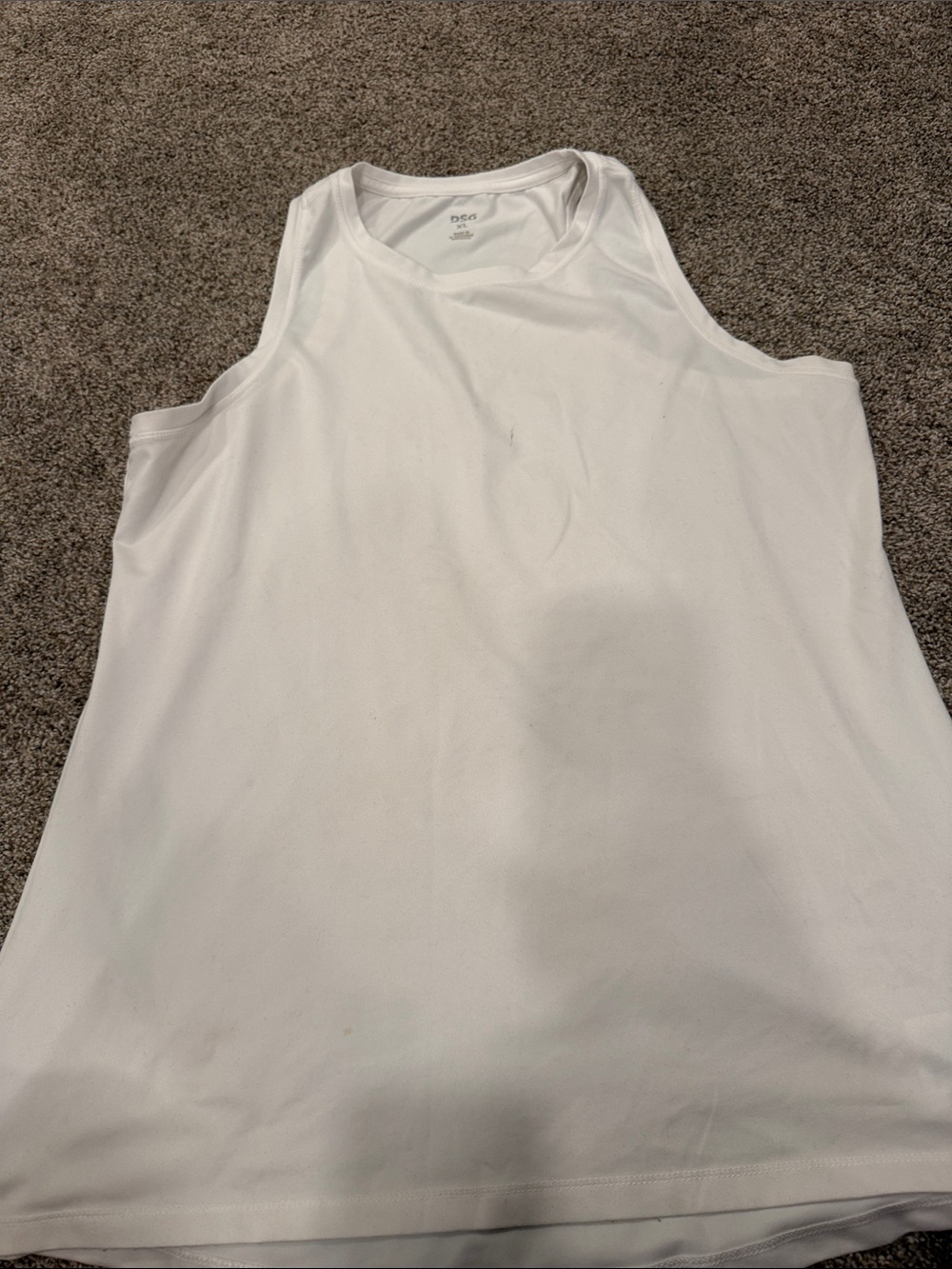 DSG White Women's Athletic Tank Top